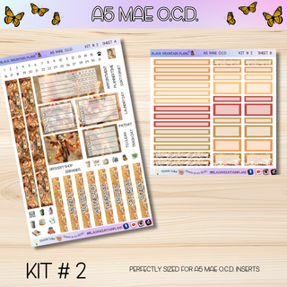 Kit # 2  A5 MAE O.C.D. (Organized Compact Dashboard)