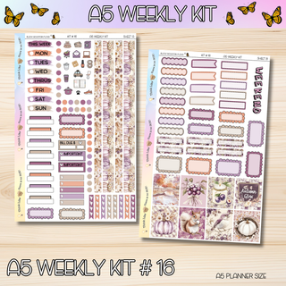Kit # 16 A5 Weekly Kits