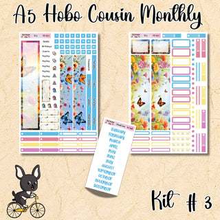 Kit # 3    A5 Hobonichi Cousin ANY Monthly Kit