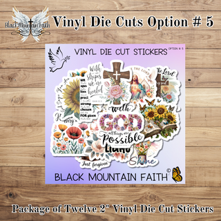 Option # 5      Bible Vinyl Die Cut Stickers
