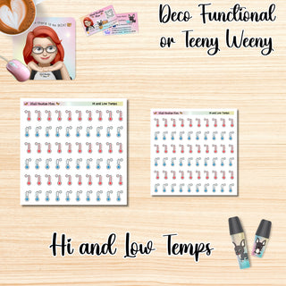 HI & LOW TEMPS Deco Functional/Teeny Weeny