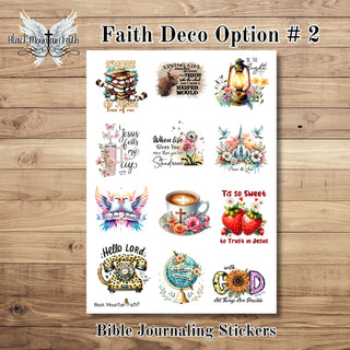 Faith Deco Sticker Full Sheets # 2
