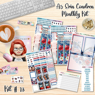 Kit 13        A5 Erin Condren ANY Month Planner Kit