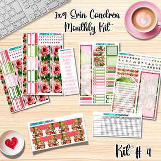 Kit # 4       7x9 Erin Condren ANY Month Planner Kit