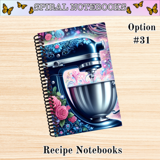 # 31   Blue Vibrant Mixer   RECIPE Spiral Bound Notebooks