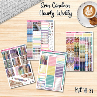 Kit 21       Hourly Erin Condren Weekly