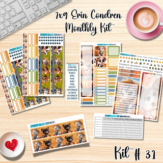 Kit 31       7x9 Erin Condren ANY Month Planner Kit