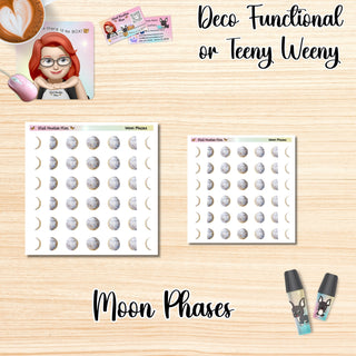 MOON PHASES Deco Functional/Teeny Weeny