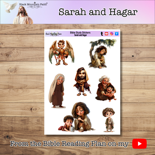 Sarah and Hagar Genesis Bible Journaling Sticker Sheet