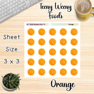 ORANGE Teeny Weeny Foods