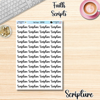 Faith Scripts      SCRIPTURE