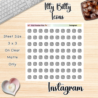 INSTAGRAM Itty Bitty Planner Icons