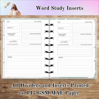 MAE Jr.  FAITH Word Study Inserts      MAE Planner Inserts