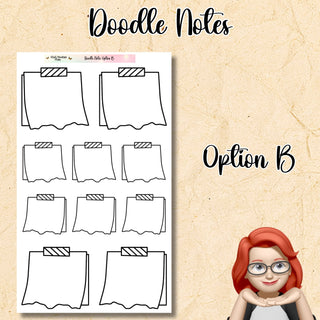 Doodle Notes Option B      Universal for any Planner or Journal