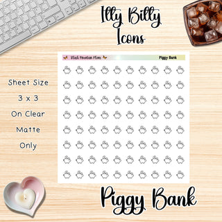 PIGGY BANK  Itty Bitty Planner Icons