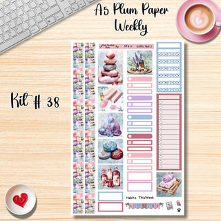 Kit 38      A5 Plum Paper Weekly