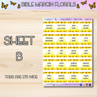 SUNFLOWERS 2     BIBLE TABS