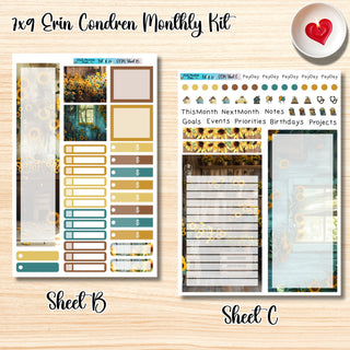 Kit 23       7x9 Erin Condren ANY Month Planner Kit