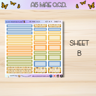 Kit # 4  A5 MAE O.C.D. (Organized Compact Dashboard)