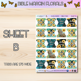 SUNFLOWERS     BIBLE TABS