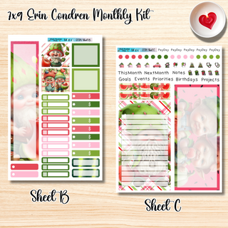 Kit # 4       7x9 Erin Condren ANY Month Planner Kit