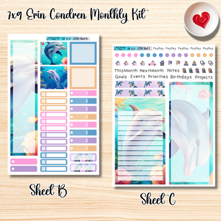 Kit 15       7x9 Erin Condren ANY Month Planner Kit