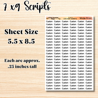 WIDE PRINT Custom Scripts