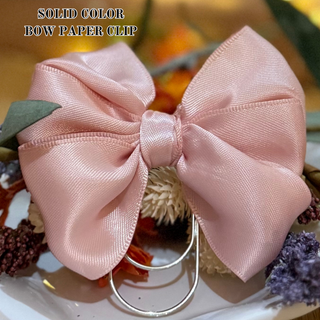 Solid Bow Planner Paper Clips       No Embellishments