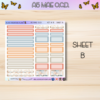 Kit # 15  A5 MAE O.C.D. (Organized Compact Dashboard)