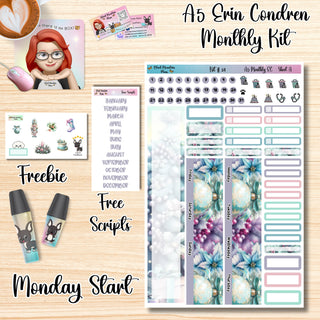 Kit 34        A5 Erin Condren ANY Month Planner Kit