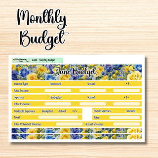 Floral Budget Kit for June