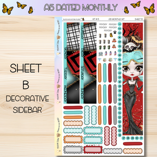 Kit # 6 A5 DATED Any Month Monthly Kits