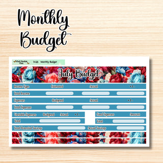 Floral Budget Kit for July