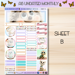 Kit # 12 A5 MAE ANY Month UNDATED Monthly Kit