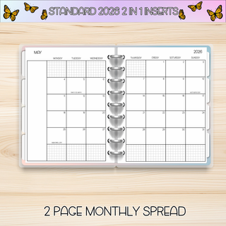 Classic 2 in 1  MAY 2026 DATED Planner Inserts