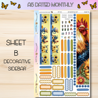 Kit # 4 A5 DATED Any Month Monthly Kits