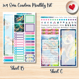 Kit 10       7x9 Erin Condren ANY Month Planner Kit