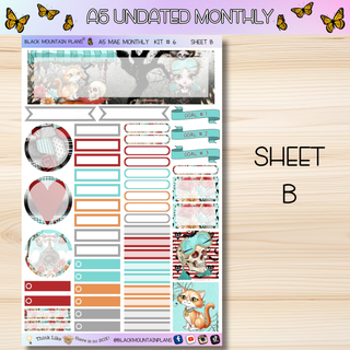 Kit # 6 A5 MAE ANY Month UNDATED Monthly Kit