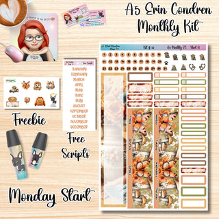 Kit 32        A5 Erin Condren ANY Month Planner Kit