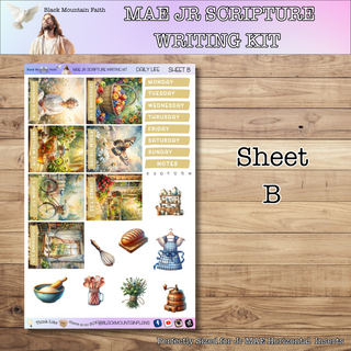 MAE JR. Daily Life Scripture Writing Kit - Horizontal Weekly Kit
