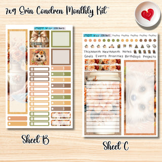 Kit 32       7x9 Erin Condren ANY Month Planner Kit