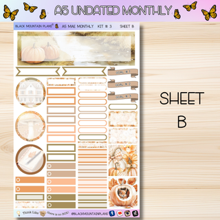 Kit # 3 A5 MAE ANY Month UNDATED Monthly Kit