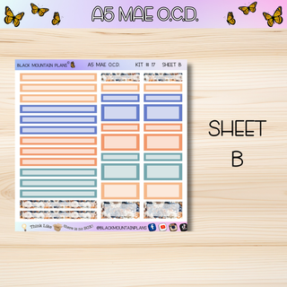 Kit # 17  A5 MAE O.C.D. (Organized Compact Dashboard)