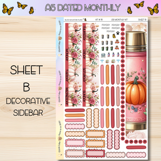 Kit # 18 A5 DATED Any Month Monthly Kits