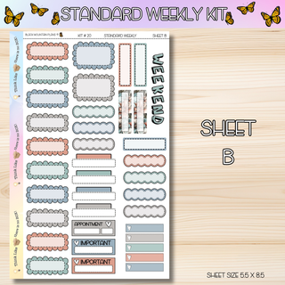 Kit # 20 Standard Weekly Kits