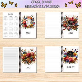 Weekly Mini Planners    CHRISTIAN ARTWORK  Spiral Bound Notebook Planners