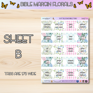 SOFT BLOOMS       BIBLE TABS