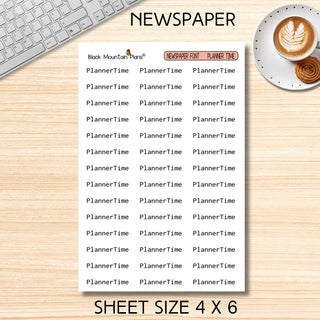 PLANNER TIME Scripts 6 Fonts to Choose From