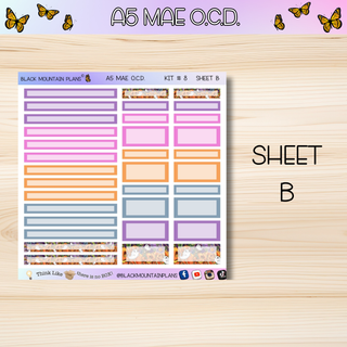 Kit # 8  A5 MAE O.C.D. (Organized Compact Dashboard)