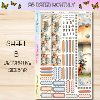Kit # 15 A5 DATED Any Month Monthly Kits